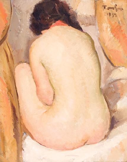 Nicolae Tonitza Nud cu spatele France oil painting art